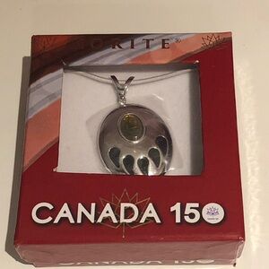 Korite Ammolite Canada 150 Bear Paw Pendant